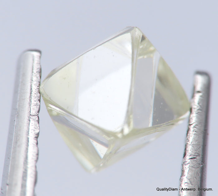 H Flawless Clean White 0.51 Carat Rough Diamond Natural, Genuine Diamond Uncut