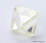 H Flawless Clean White 0.51 Carat Rough Diamond Natural, Genuine Diamond Uncut