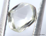 F VVS1 diamond ideal for uncut diamond jewelry. Out from a diamond mine 0.41 carat
