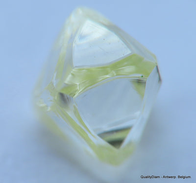 For rough diamond jewelry: 0.54 carat Fancy Yellow beautiful gem diamond