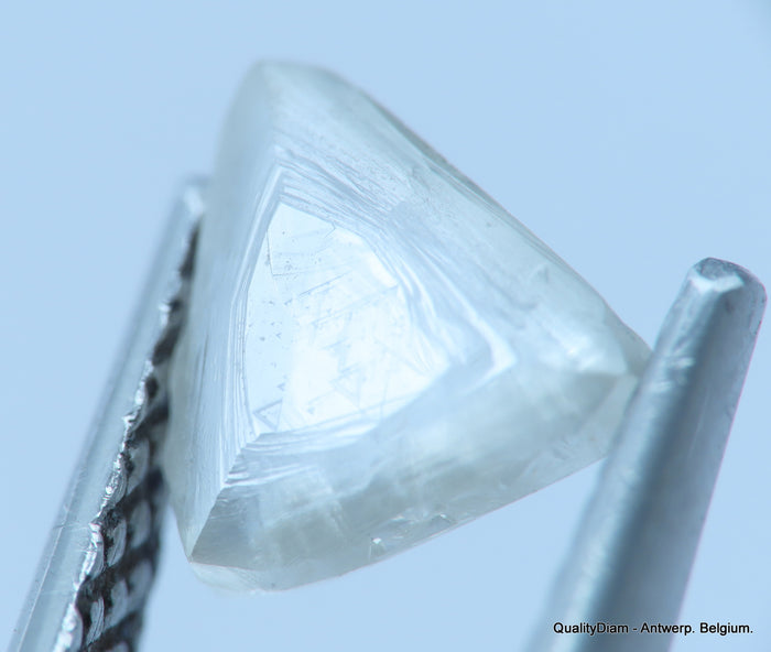 H VVS1 uncut diamond also known as rough diamond out from a diamond mine