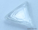 E VVS2 uncut diamond also known as rough diamond out from a diamond mine