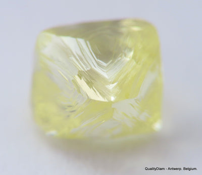 For rough diamond jewelry: 0.56 carat Intense Fancy Yellow beautiful gem diamond