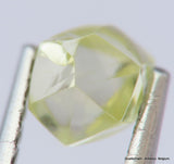 For rough diamond jewelry 0.58 carat Fancy Yellow beautiful gem diamond