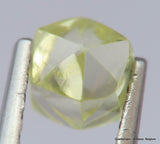 For rough diamond jewelry 0.58 carat Fancy Yellow beautiful gem diamond