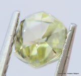 For rough diamond jewelry 0.63 carat Fancy Yellow beautiful gem diamond