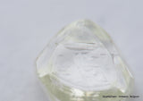 H Flawless Clean White 0.48 Carat Rough Diamond Natural, Genuine Diamond Uncut