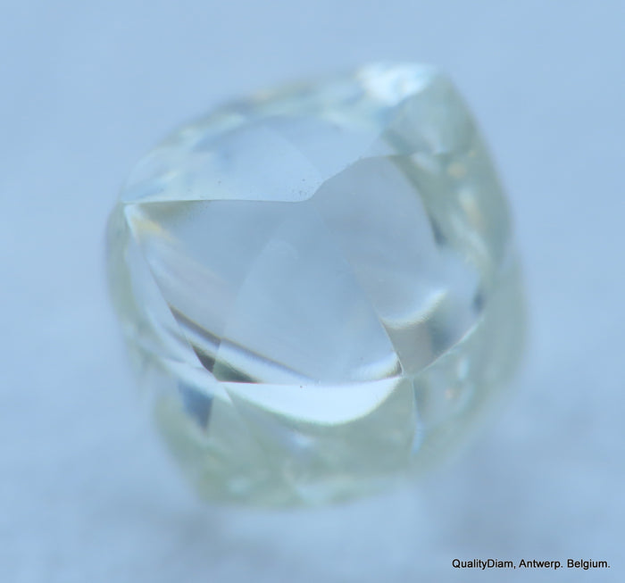 G Flawless clean white diamond out from a diamond mine. Natural, uncut gemstone