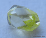Flawless, clean, intense fancy yellow rare natural diamond mackle