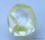 Fancy Yellow Clean Diamond Amazing Hexagons On Its Surfaces