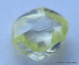 Fancy Yellow Clean Diamond Amazing Hexagons On Its Surfaces