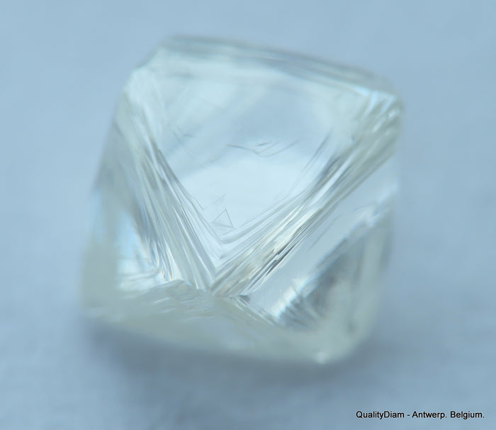 G Flawless Clean White 0.87 Carat Rough Diamond Natural, Genuine Diamond Uncut