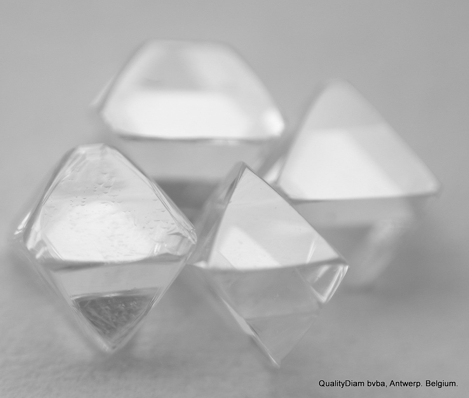 Quadruple diamonds of  1.18 CARAT Full White Natural Uncut and Gemstone feel