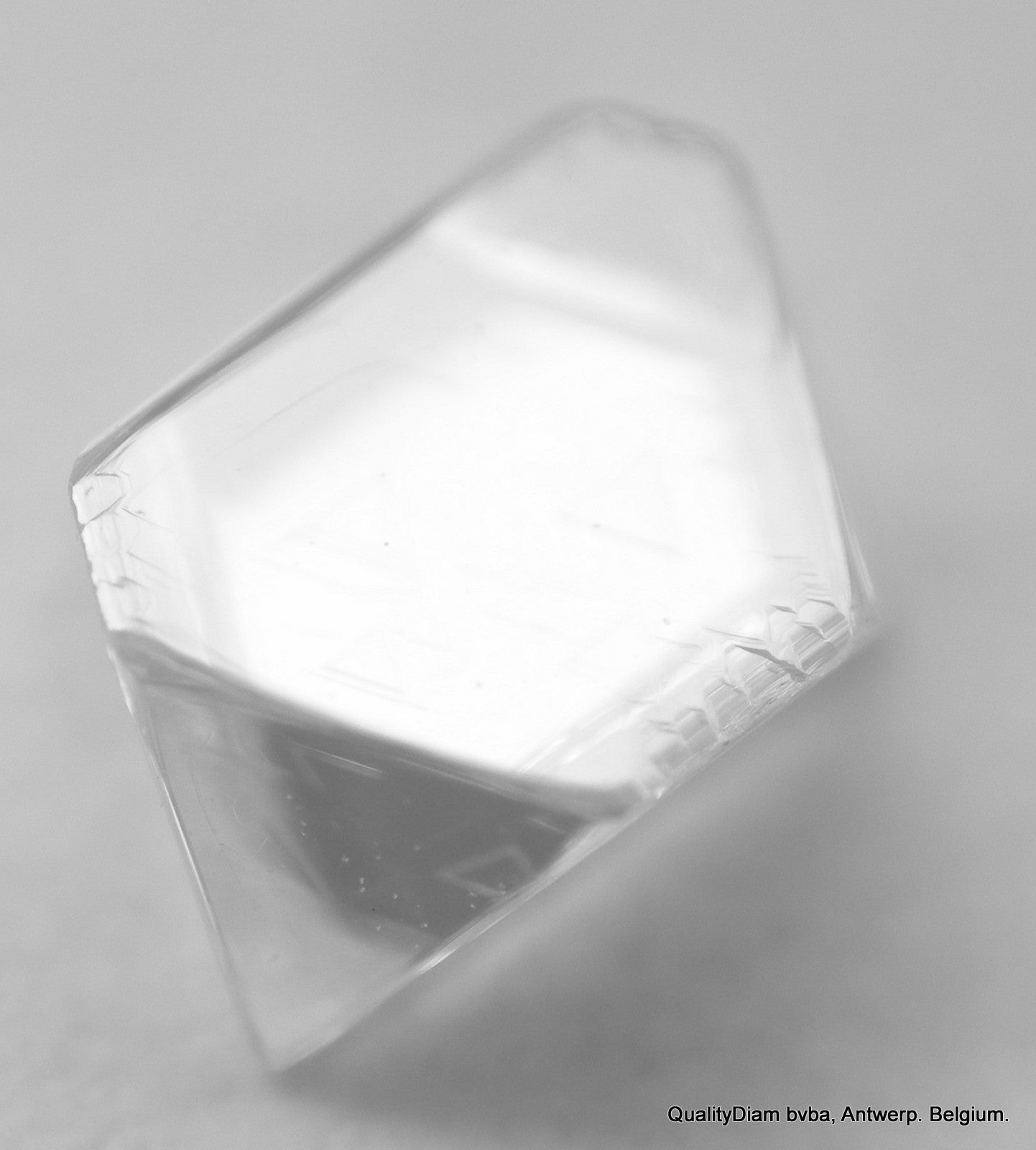 G VVS1 Natural Uncut Rare White Genuine Mine fresh diamond in Mackle Shape