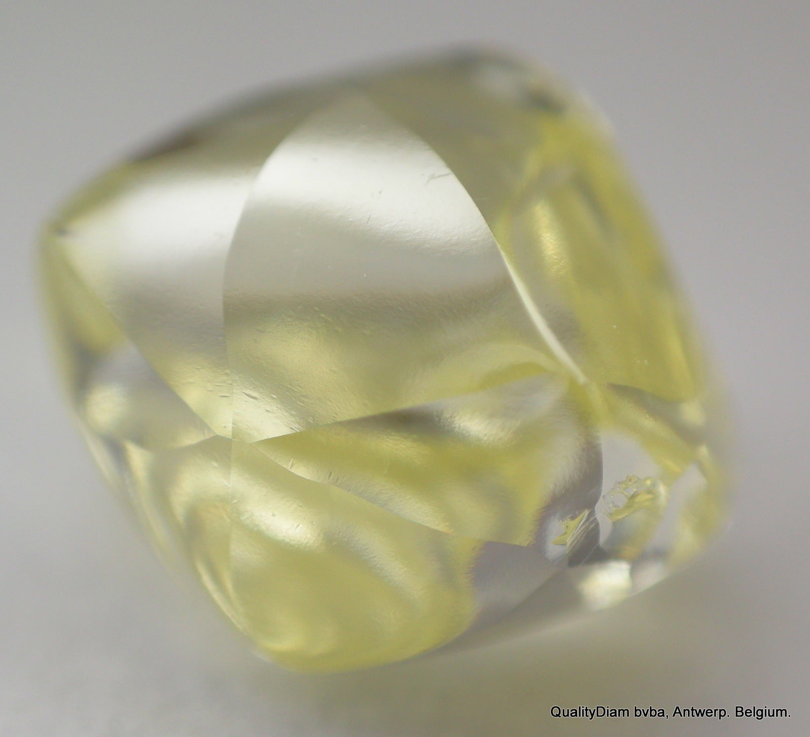 1.93 CARAT Intense Yellow Fancy Diamond in Mackle Shape