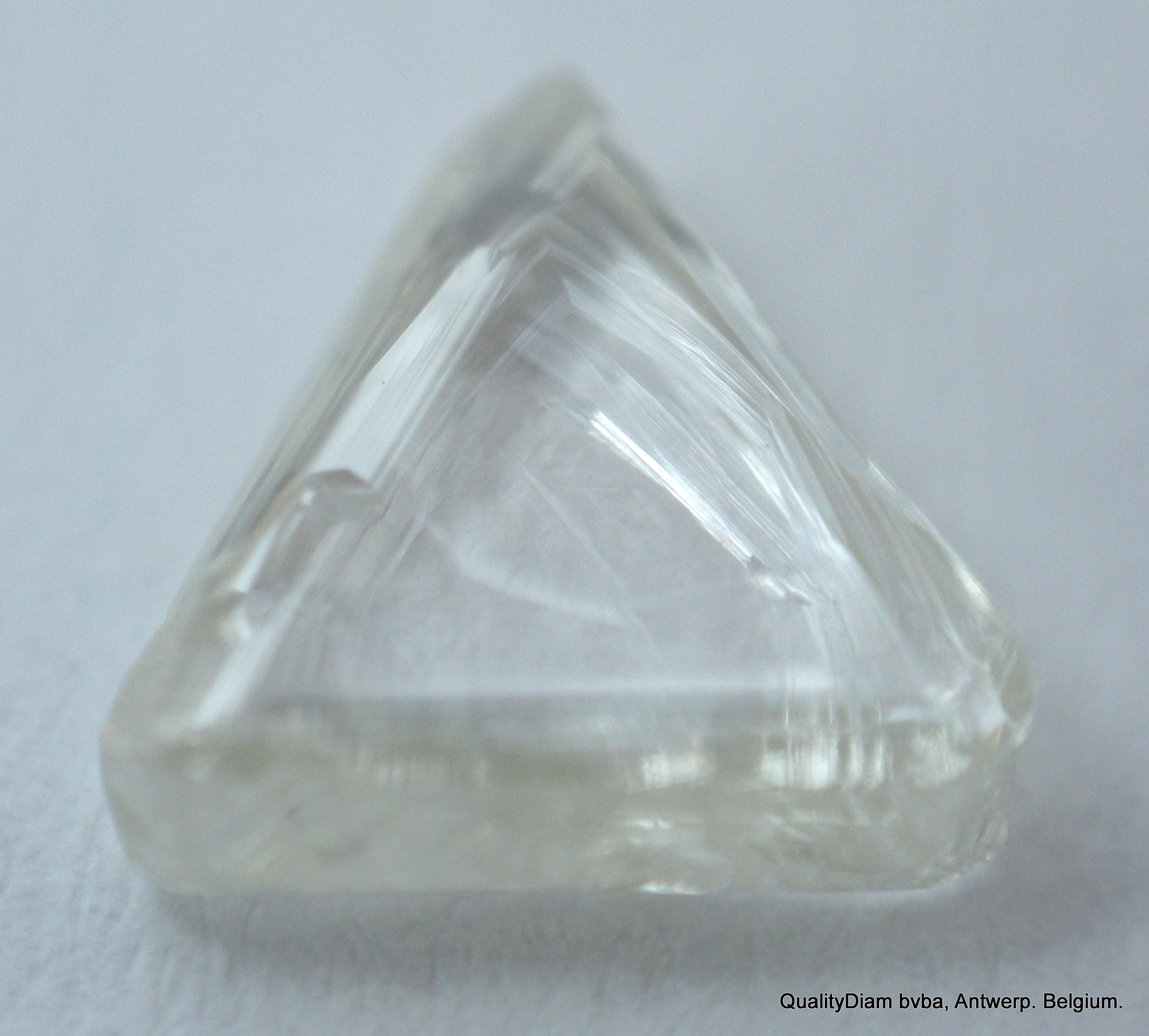 H Vs1 0.53 Carat Triangle Shape Rough Diamond Recently Mined Out Uncut Gemstone
