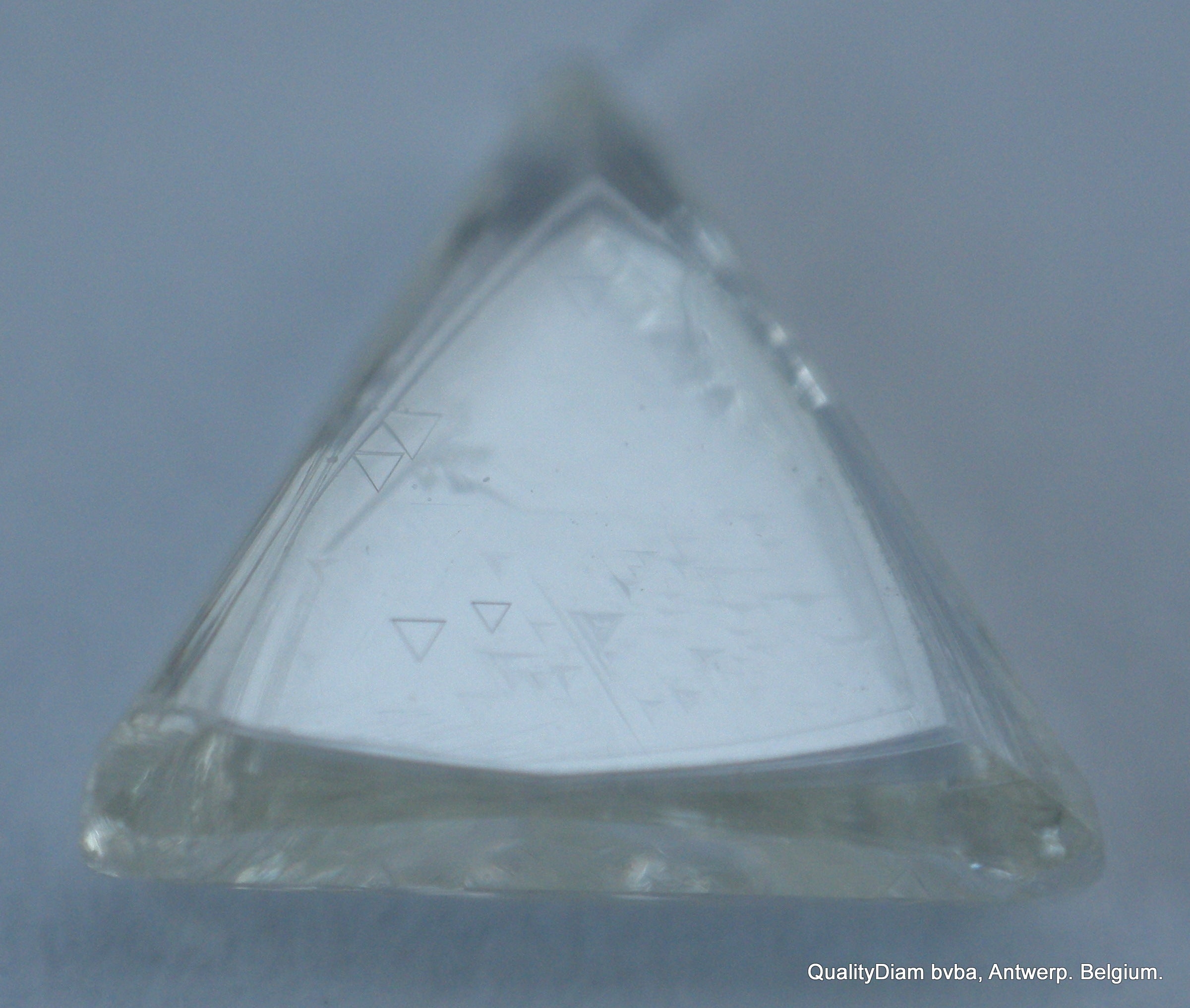 H Si2 0.48 Carat Rough Diamond Triangle Shape Uncut Natural Gem White Diamond