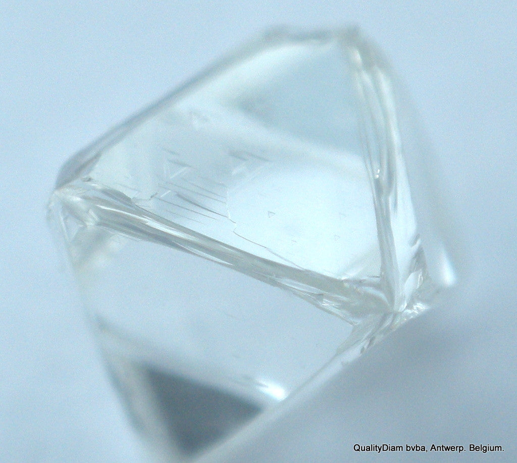 D VVS1 0.24 carat Octahedron Diamond with unusual 6 corners