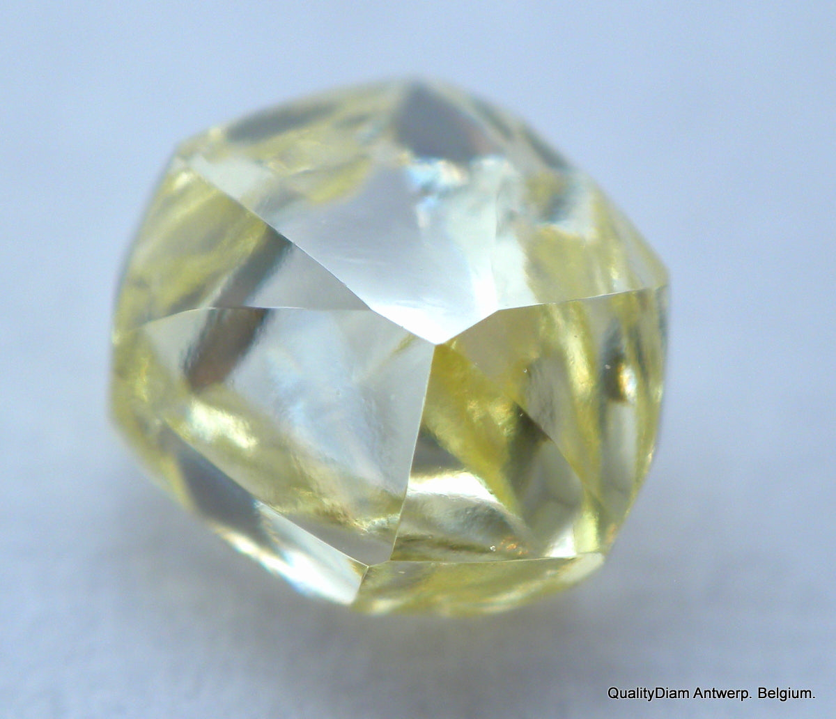 Flawless diamond out from a diamond mine. museum quality natural diamond