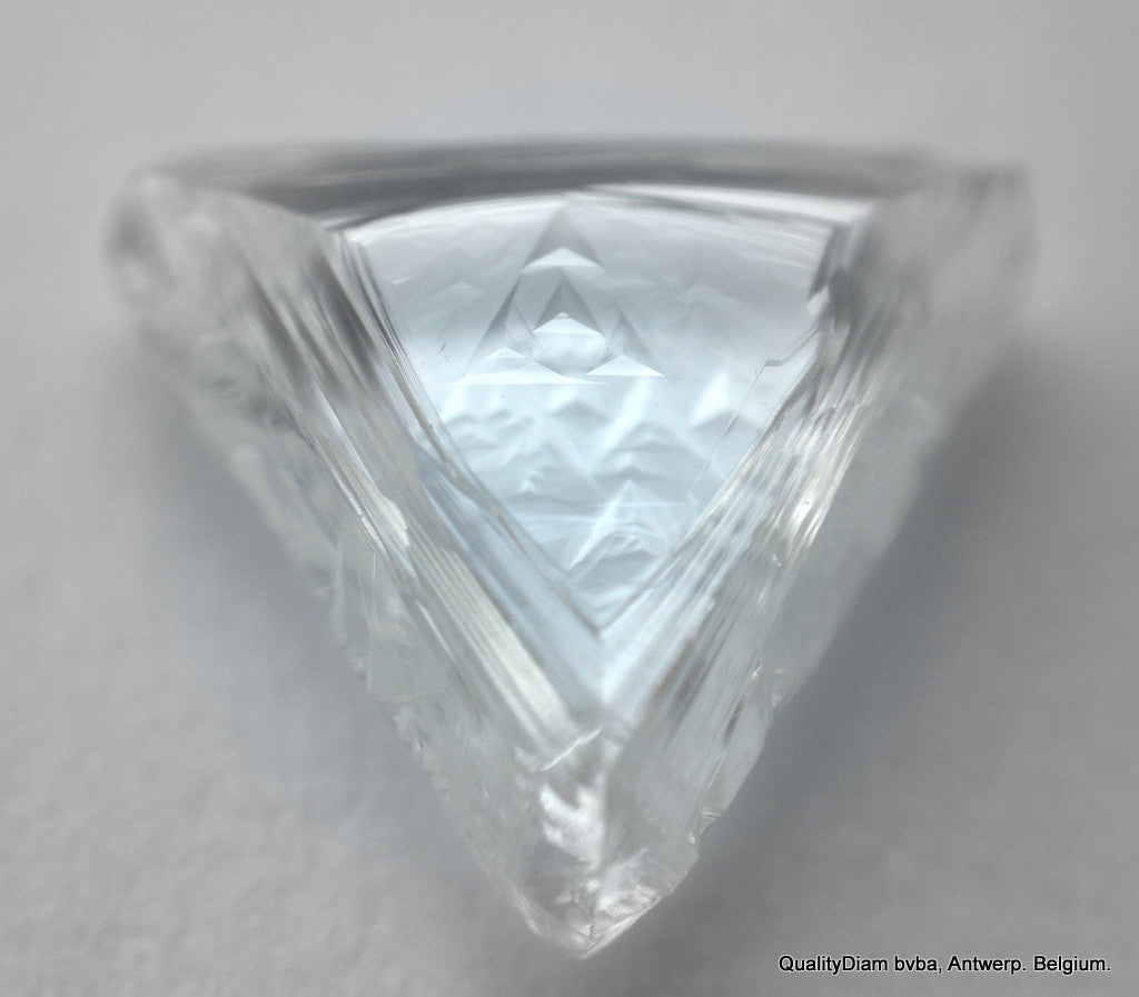 TRIANGLE SHAPE NATURAL DIAMOND UNCUT GEM 0.85 CARAT E VS1 DIAMOND