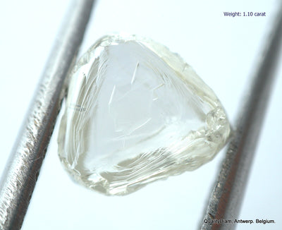 1.10 CARAT VVS2 BEAUTIFUL TRIANGLE SHAPE NATURAL DIAMOND UNCUT DIAMOND GEMSTONE