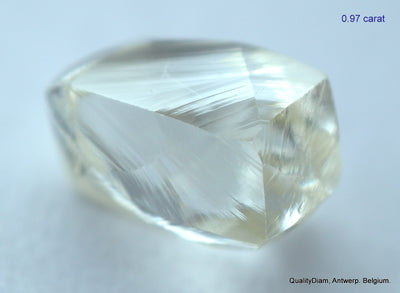1.95 CARATS FINE PAIR OF NATURAL UNCUT DIAMONDS ROUGH DIAMONDS OUT DIAMOND MINE