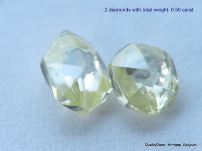 10.24 carats beautiful collection of natural uncut diamonds out from diamond mines