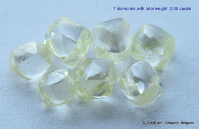 10.24 carats beautiful collection of natural uncut diamonds out from diamond mines