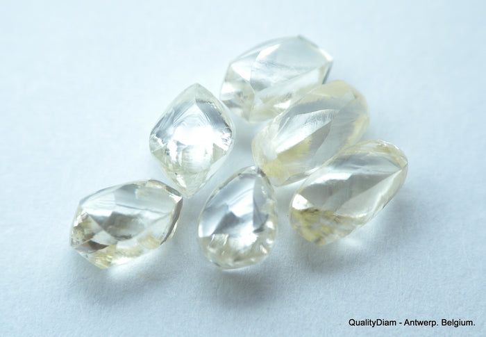 5.55 CARATS COLLECTION OF MACKLES NATURAL UNCUT DIAMONDS ROUGH OUT DIAMOND MINE (Copy)