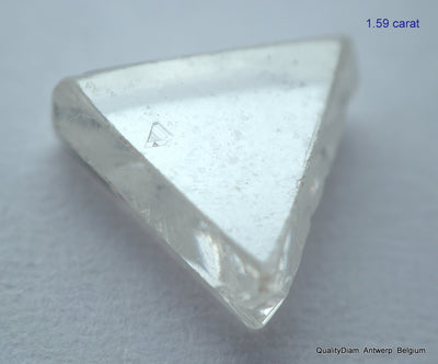 2.97 Carats G SI2 beautiful pair of triangle shape natural uncut diamonds rough