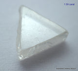 2.97 Carats G SI2 beautiful pair of triangle shape natural uncut diamonds rough