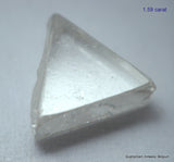 2.97 Carats G SI2 beautiful pair of triangle shape natural uncut diamonds rough