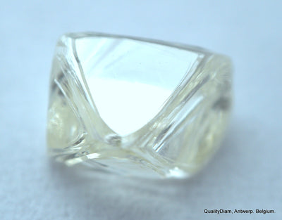 1.85 carat pair of natural uncut diamonds rough, out from diamond mine