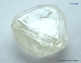2.33 carats H VVS2 pair of natural uncut diamonds rough out from diamond mine