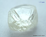 2.33 carats H VVS2 pair of natural uncut diamonds rough out from diamond mine