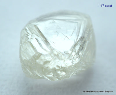 2.33 carats H VVS2 pair of natural uncut diamonds rough out from diamond mine