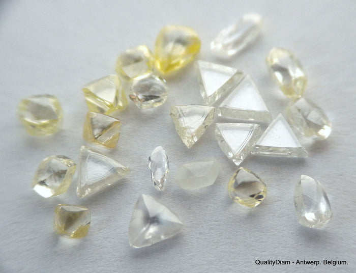 4.54 carats of beautiful natural diamonds collection out from diamond mines