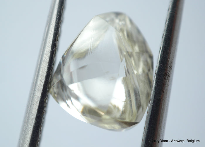 1.62 Carat beautiful diamond mackle out from diamond mine - a gem diamond