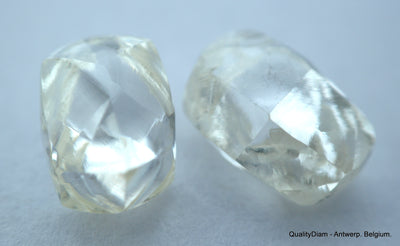 2.40 Carats I VS1 beautiful pair of natural uncut diamonds rough diamonds