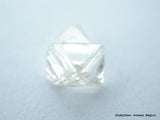 1.19 Carat G VS2 Natural Diamond with rare formation - Twin Uncut Diamond Rough