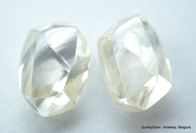 2.25 CARATS I VS1 BEAUTIFUL PAIR OF NATURAL UNCUT DIAMONDS ROUGH DIAMONDS
