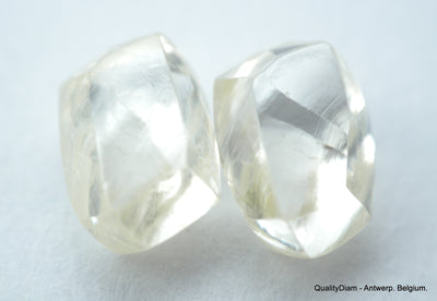 2.25 CARATS I VS1 BEAUTIFUL PAIR OF NATURAL UNCUT DIAMONDS ROUGH DIAMONDS