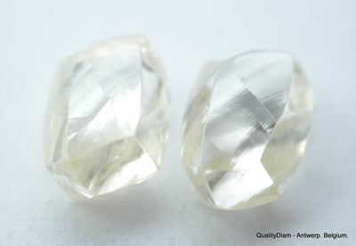 2.25 CARATS I VS1 BEAUTIFUL PAIR OF NATURAL UNCUT DIAMONDS ROUGH DIAMONDS
