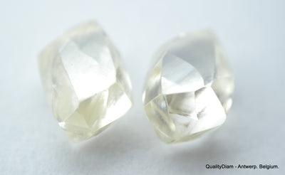 2.25 CARATS I VS1 BEAUTIFUL PAIR OF NATURAL UNCUT DIAMONDS ROUGH DIAMONDS