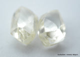 2.25 CARATS I VS1 BEAUTIFUL PAIR OF NATURAL UNCUT DIAMONDS ROUGH DIAMONDS