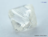 2.23 carats G VVS1 pair of natural uncut diamonds rough out from diamond mine