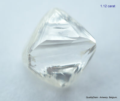 2.23 carats G VVS1 pair of natural uncut diamonds rough out from diamond mine