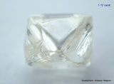 2.23 carats G VVS1 pair of natural uncut diamonds rough out from diamond mine