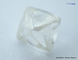 2.23 carats G VVS1 pair of natural uncut diamonds rough out from diamond mine