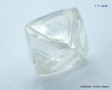 2.23 carats G VVS1 pair of natural uncut diamonds rough out from diamond mine